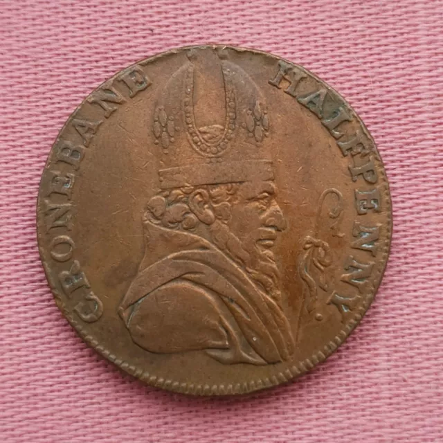 1789 Cronebane Halfpenny Token - Associated Irish Mine Company