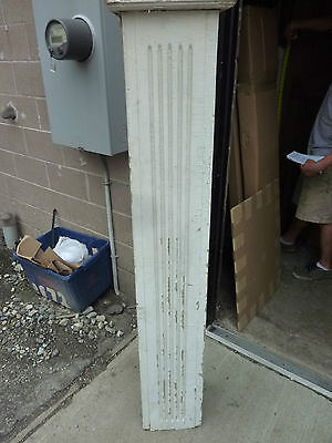 SQUARE fluted TAPERED victorian POST pier COLUMN 61" x 9 x 10" square 8