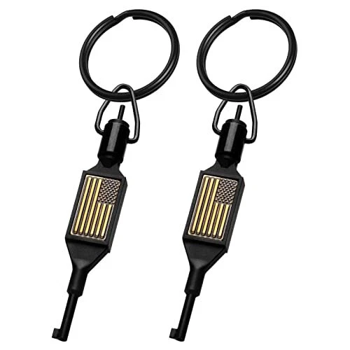 Flat Swivel Handcuff Key Universal Cuff Key with Detachable Keyring Fits for St