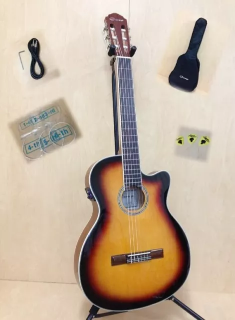CARAYA 9230CEQ/N THIN-BODY Acoustic-Electric Classical Guitar