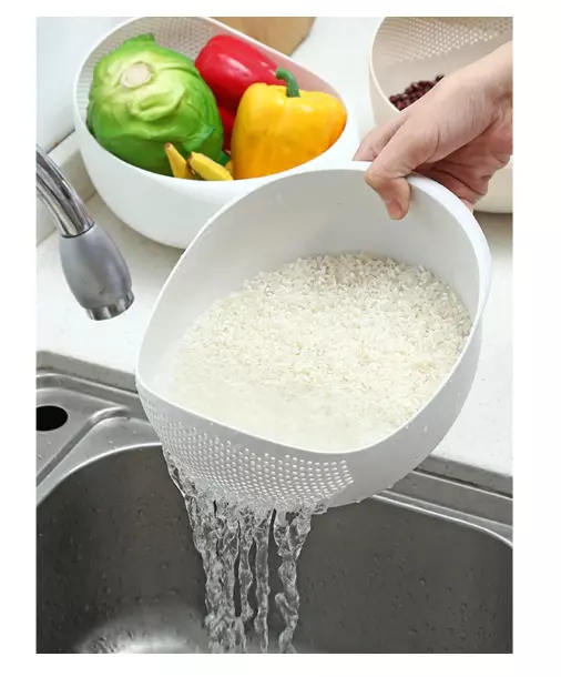Filter Strainer Drainer Colander Rice Washing Drain Filter Basket Rice Sieve