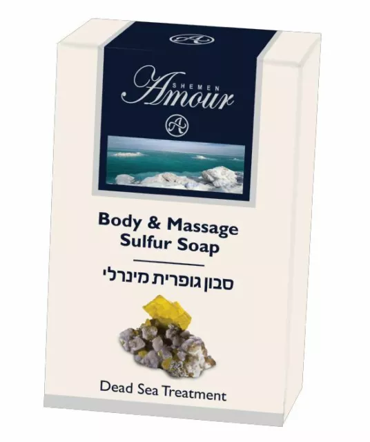 Shemen Amour Dead Sea Body & Massage Sulfur Soap 125gr