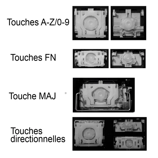 Touche De Clavier AZERTY Pour Lenovo IdeaPad 320/330 14 Pouces - Occasion - Mécanisme Fourni