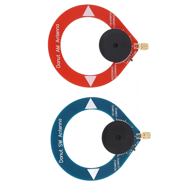 2Pcs Dual Function Donut AM And SW Portable Antenna Portable Mini Antenna For
