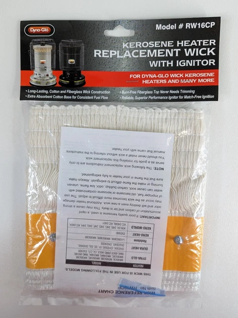 Dyna-Glo RW16CP Kerosene Heater Replacement Wick w/ Ignitor DH-145