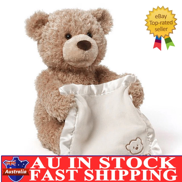 ADORABLE 25CM PEEK Soft Teddy Bear Interactive Plush Toy Perfect