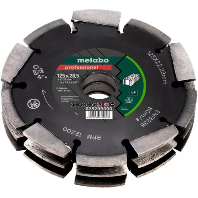 Metabo 628299000 Nutfräser Hartmetall   Länge 175 mm Produktabmessung, Ø 125 ...