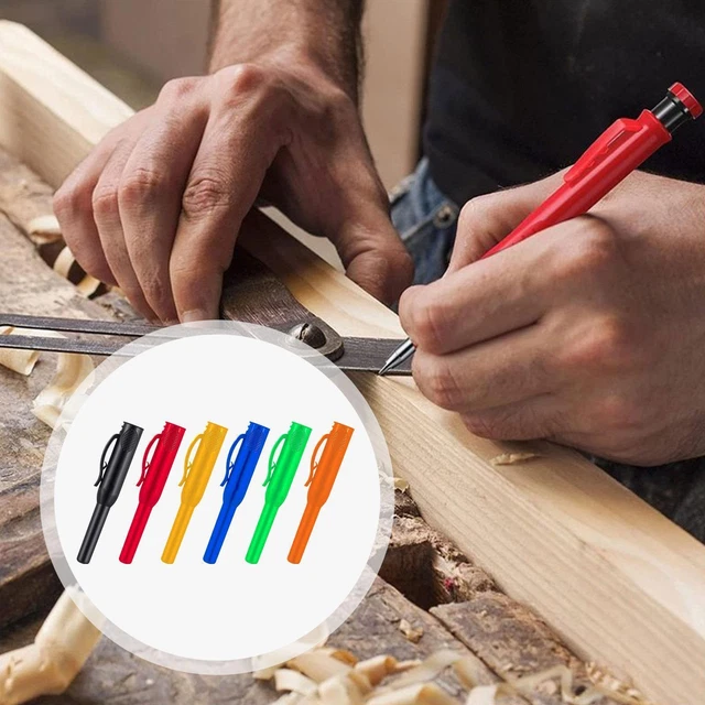 Carpenter Pencil Cover Woodworking Deep Hole Mechanical Pencils Covers W0C2