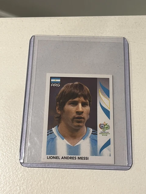 Lionel Messi Rookie 2006 Panini Fifa World Cup Sticker #185