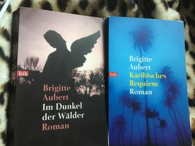 TASCHENBÜCHER 2 ROMANE Brigitte Aubert Karibisches Requiem,Im Dunkel ...
