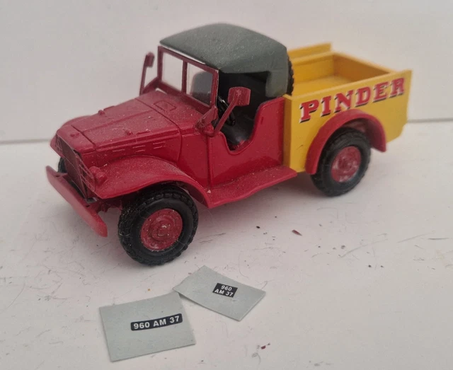 Miniature Dinky / Corgi 1/43 - Remorque Titan Couchettes Pinder N°93 (Occasion)