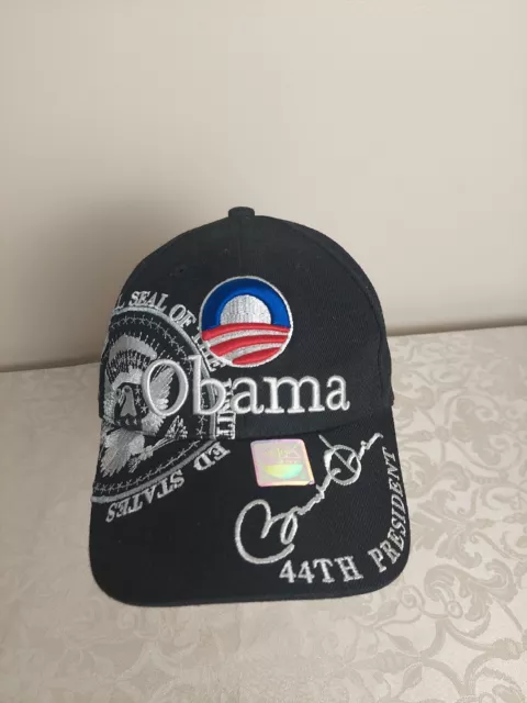 Barack Obama 44th President Inaugeration Hat Strapback 2000s Embroidered