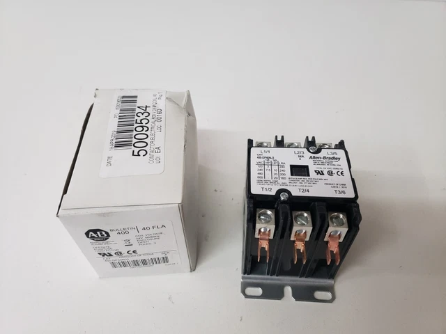 Allen-Bradley 400-DP40NJ3 Definite Purpose Contactor 24V, 50/60Hz 3 Pole Ser A