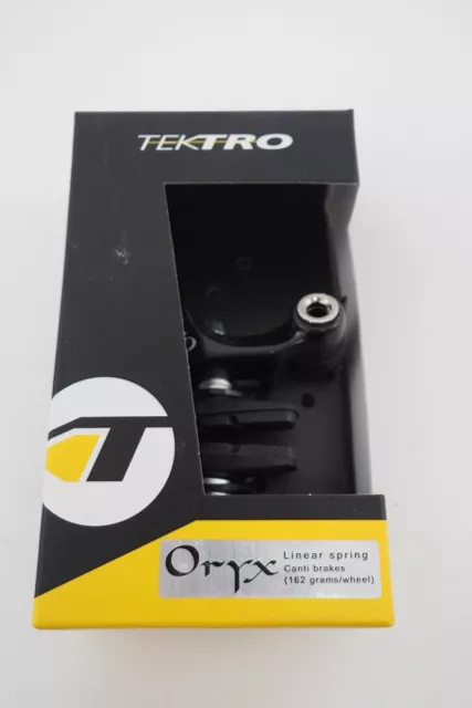 New! Tektro Oryx Linear Spring Canti Brake (Single) Black Cross w/ Pads