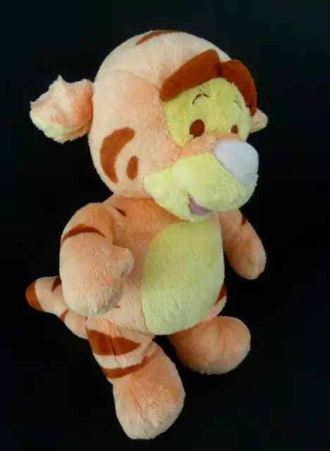 88/2.  Peluche Doudou FISHER PRICE BEBE TIGROU orange jaune nez rose 27cm  TTBE