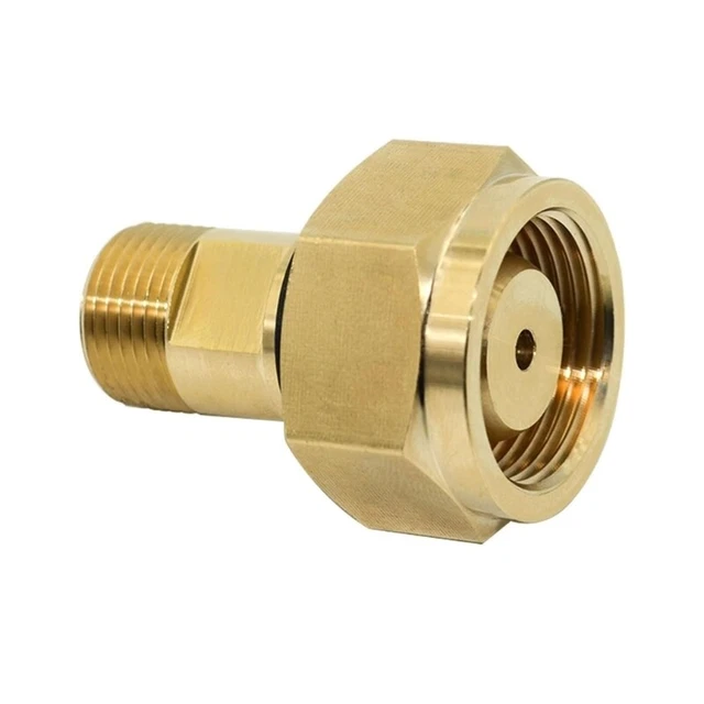 Adaptateur De Bouteille Acétylène En Laiton - Connexion CGA Standard - Neuf Pour Soudage
