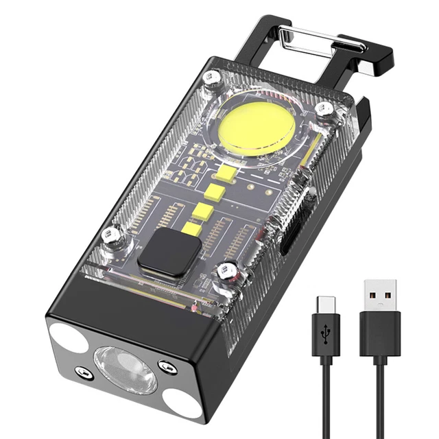 LED COB Camping Light 500LM Solar Type-C USB Rechargeable Emergency Lamp 500mAh