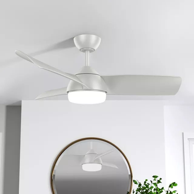Modern 42" Ceiling Fan with Lights 3 Reversible Blades & Motor 6 Speed Cooling