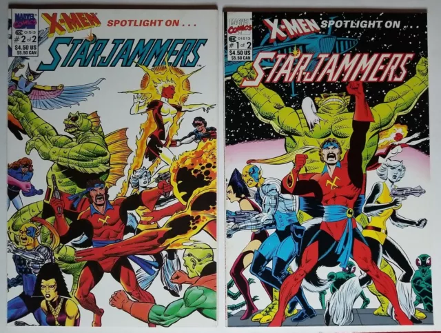 X-Men Spotlight on Starjammers (1990) #s 1 2 - Very Fine - Complete set lot of 2
