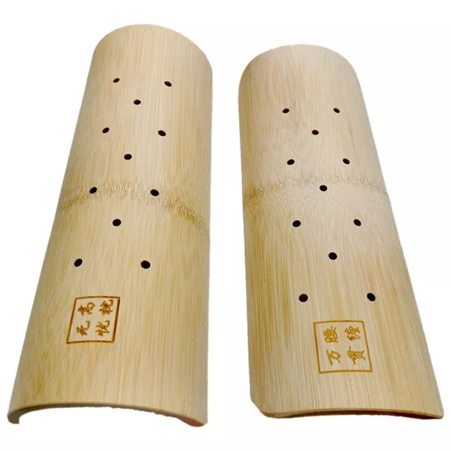 2X(Massage Pillow Semi-Circular Bamboo Protects Lumbar F5C7)8380
