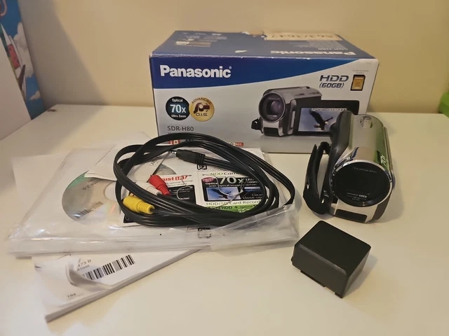 Panasonic SDR-H80 ビデオカメラ レッド色（概要 SD/HDDビデオ