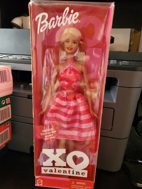 Barbie XO Valentine with Tic-Tac-Toe Game for You 2002 Mattel 55517 NRFB