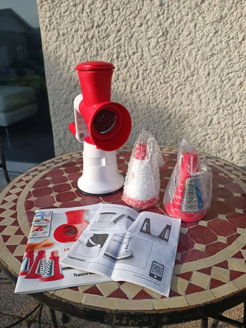 Tupperware Adaptachef Spiralizer complet les 2 cônes Neuf + livret de