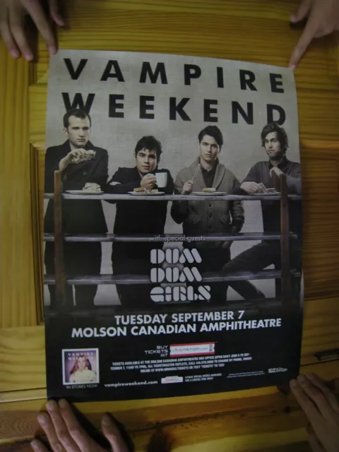 Vampire Weekend Poster Bandshot Sept 7 Molson