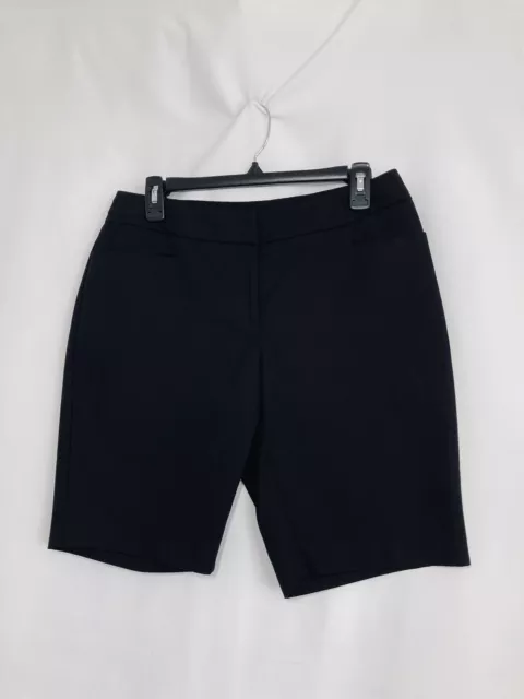 Apt. 9 Bermuda Shorts Size 8 Women's Black Modern Fit Shorts Stretch