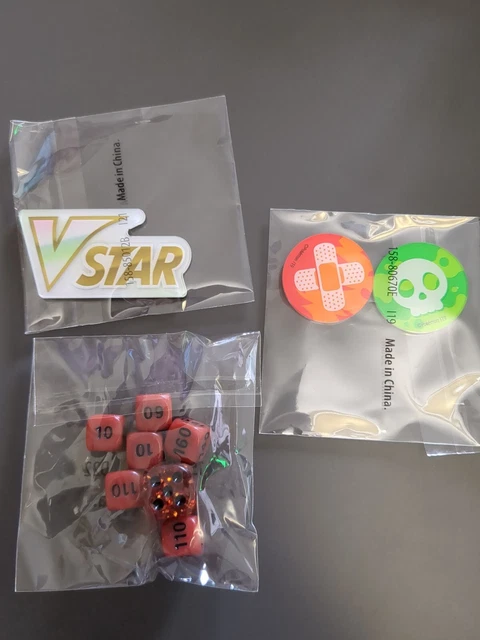 Pokemon TCG Sword & Shield Lost Origin Damage Dice + Condition & VSTAR Counters