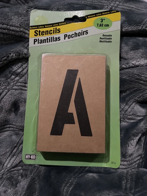 Kit de plantillas reutilizables de 3" HY-KO ST-3 ¡Totalmente nuevo! ¡Nunca usado!