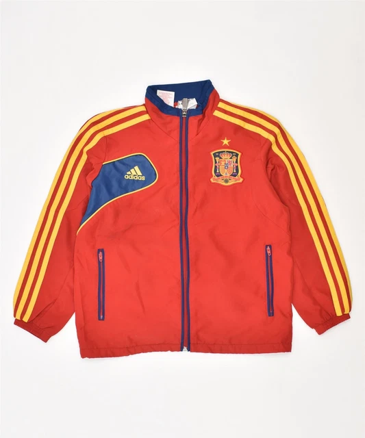 ADIDAS Giacca Top Tuta Ragazza 7-8 Anni Rossa NN11