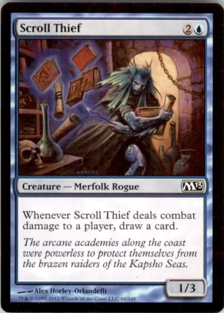 MTG -  Scroll Thief-Duel Decks: Venser vs. Koth  -Photo is of actual card.