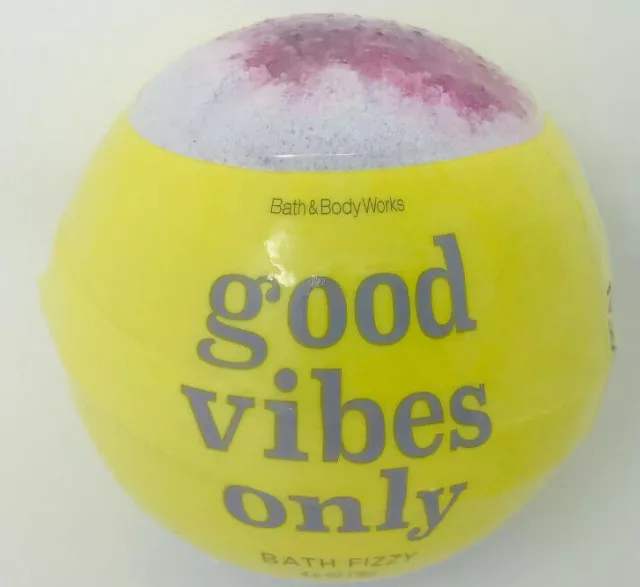 Bath & Body Works Good Vibes Only Fizzy Bomb Ball 4.6Oz Scented Vanilla Coconut
