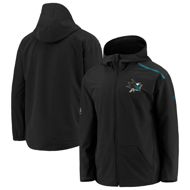 Women's Fanatics Branded Black San Jose Sharks Rinkside Full-Zip Hoodie