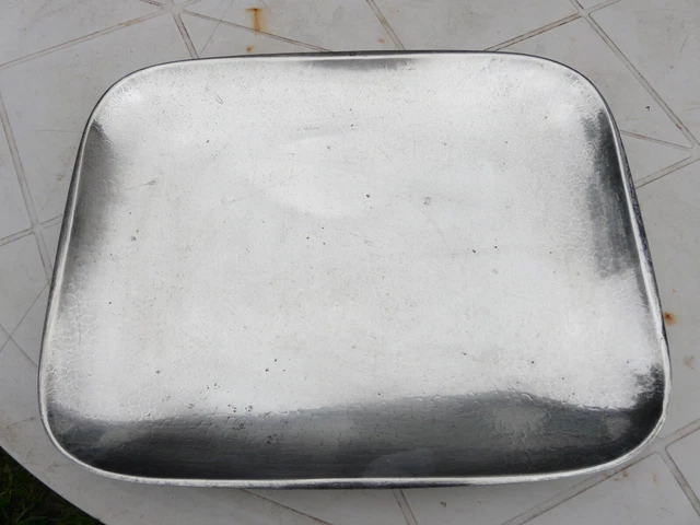 Vends plateau à fromage en métal argenté et verre
