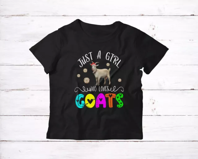 Just A Girl Who Loves Goats Cute Floral Flowers Kids Goat Farmer Youth Shirt,Mug