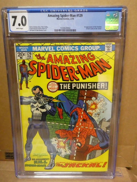 Marvel Comics Amazing Spiderman 129 7.0 CGC 1st Appearance Punisher Jackal