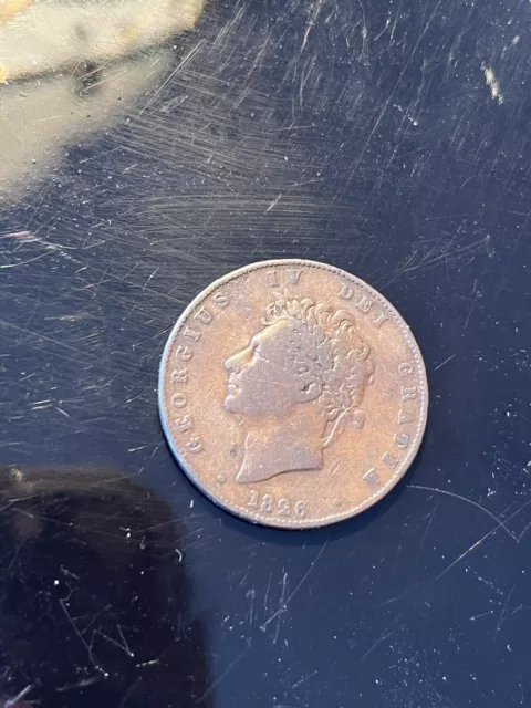 George IV 1826 Half Penny