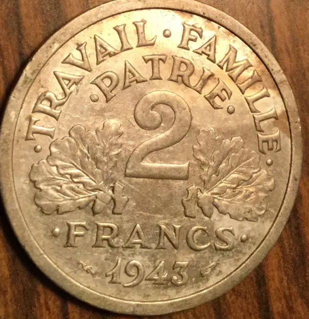 1943 France 2 Francs Coin