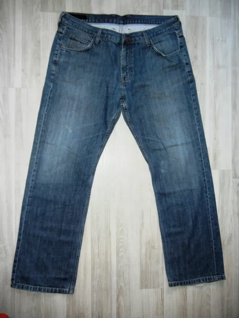 Herren Jeans Gr.W38 L32 TOMMY HILFIGER Madison Straight Fit blau Gebraucht TOP