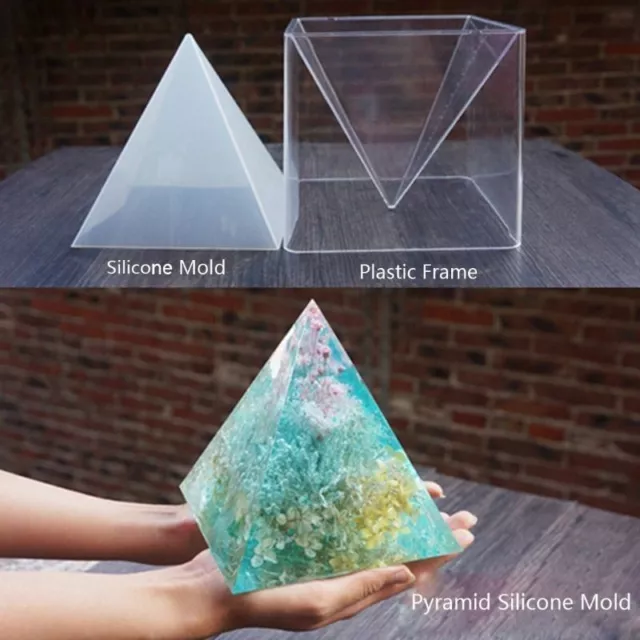 3 Teile/los Große 3D Pyramide Harz Form 15 cm Silikon DIY Handwerk Dekor...