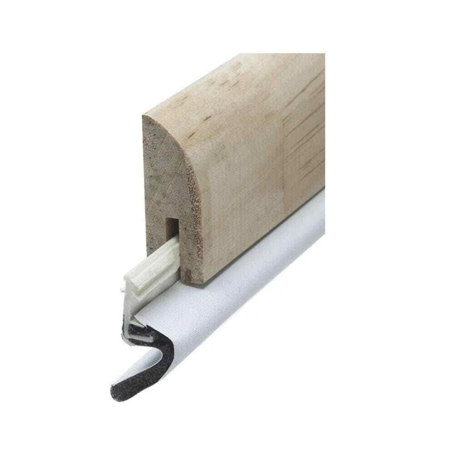DOOR THRESHOLD WOOD And VinylClad Foam D Shaped Weather Strip Kit 2 in