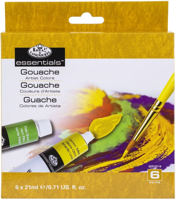 Pintura Gouche Royal & Langnnickel(R) Essentials(TM) 21 ml-6/paquete -GOU216