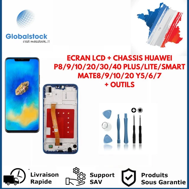 Ecran Lcd + Chassis Huawei P8/9/10/20/30/40 Plus/Lite/Smart Mate8/9/10/20 Y5/6/7