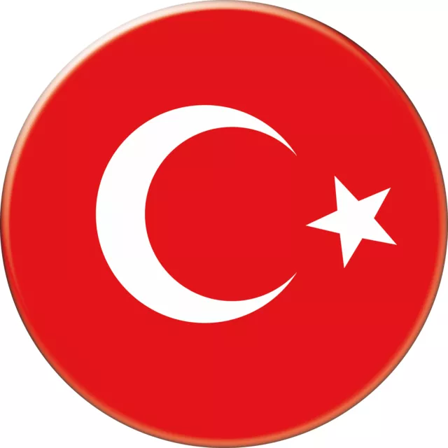 Turquie Turkey Drapeau Flag Pays Country Ø25Mm Pin Badge Button