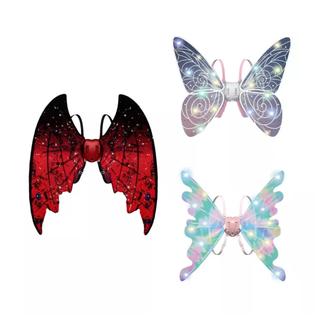 Fairy Wings LED Sparkling Butterfly Princess Wings For Girls Halloween Costume