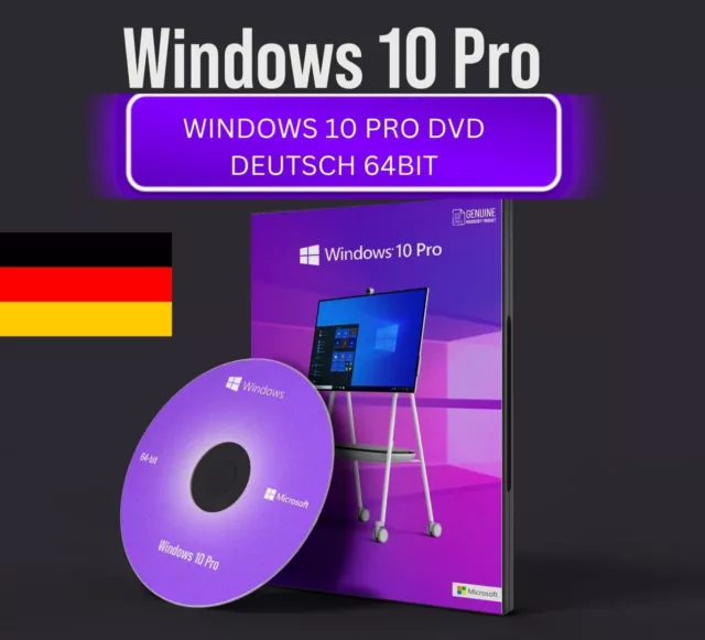 Windows 10 Home/Pro 32 + 64-Bit CD/DVD | Neu-/Upgrade-Installation Version 22H2