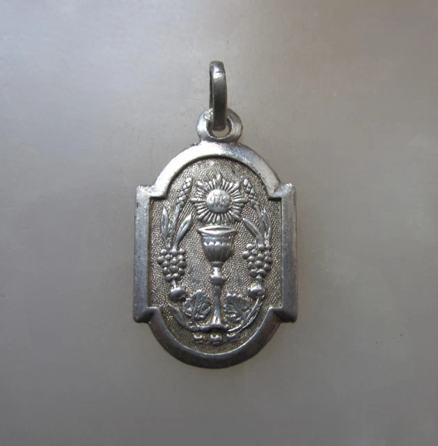 Médaille Pendentif Argent – Saint Louis De Gonzague – Crâne Vanité Memento Mori
