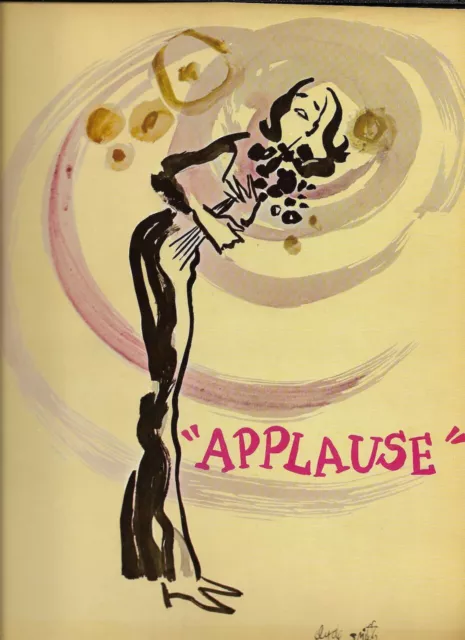 Lauren Bacall   "Applause"   Souvenir Program  1972   Penny Fuller   TOUR